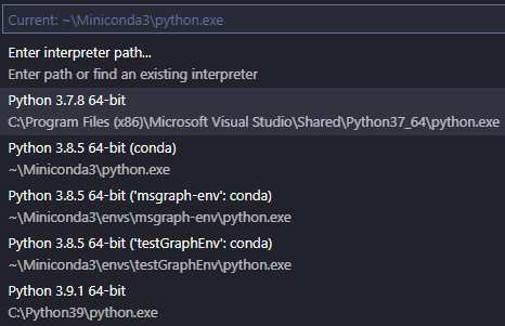 CONDA - managing python env